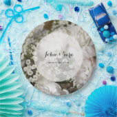 ベビーの呼吸写真、パーソナライズな結婚式 ペーパープレート (パーティー)