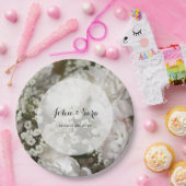 ベビーの呼吸写真、パーソナライズな結婚式 ペーパープレート (パーティー)