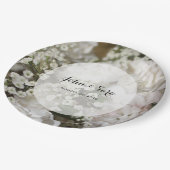 ベビーの呼吸写真、パーソナライズな結婚式 ペーパープレート (アングル)