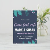 ベビーの命名式の招待状 案内状 (スタンド正面)