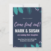 ベビーの命名式の招待状 案内状