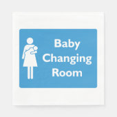 ベビーの変更の部屋記号(親と乳児) スタンダードランチョンナプキン (正面)