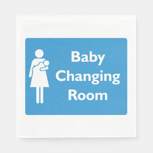 ベビーの変更の部屋記号(親と乳児) スタンダードランチョンナプキン (正面)