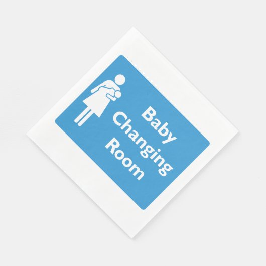 ベビーの変更の部屋記号(親と乳児) スタンダードランチョンナプキン (角)