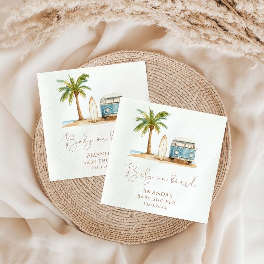 ベビーの夏のベビーシャワー スタンダードランチョンナプキン