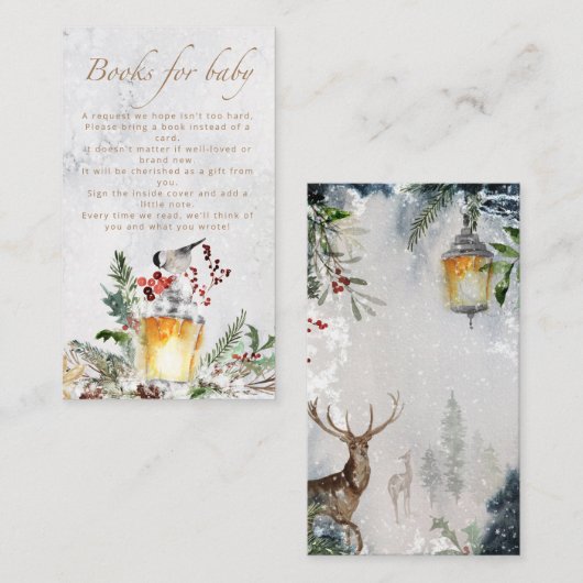 ベビーの外で冷たい赤ちゃんシャワー本ベビー エンクロージャーカード (正面/裏面)