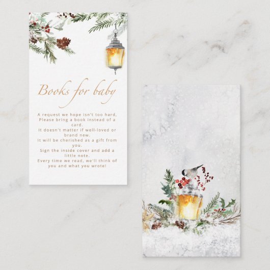 ベビーの外で冷たい赤ちゃんシャワー本ベビー エンクロージャーカード (正面/裏面)