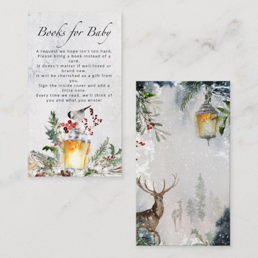 ベビーの外で冷たい赤ちゃんシャワー本ベビー エンクロージャーカード (正面/裏面)