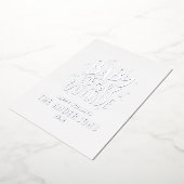 ベビーの外で冷モダンミニマルたい 箔シーズンカード (回転した状態)