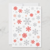 ベビーの外で寒いベビーシャワー 招待状 (裏面)