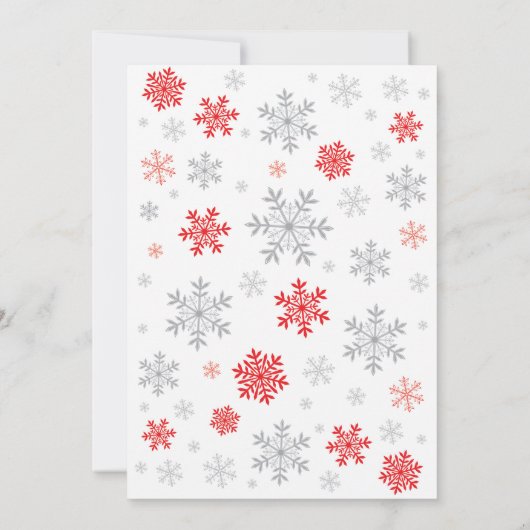 ベビーの外で寒いベビーシャワー 招待状 (裏面)