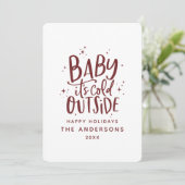 ベビーの外で寒い セーブザデート (スタンド正面)