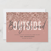 ベビーの外のおもしろいグリッター シーズンカード (正面)