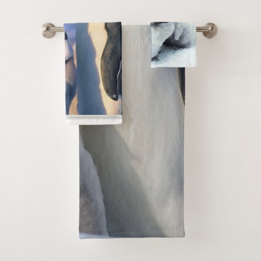 ベビーの外のペンギン バスタオルセット (インサイチュ)