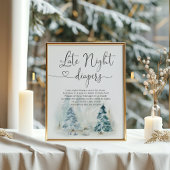 ベビーの外の冷たい深夜おむつゲーム ポスター