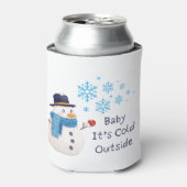 ベビーの外の冷たい雪だるまと 缶クーラー (缶正面)