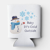 ベビーの外の冷たい雪だるまと 缶クーラー (裏面)