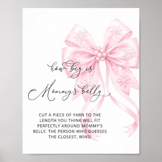 ベビーの外の寒さママのおなか大きい ポスター (正面)