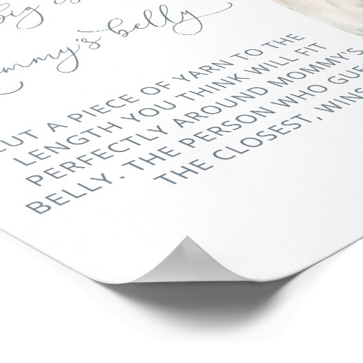 ベビーの外の寒さママのおなか大きい ポスター (角)