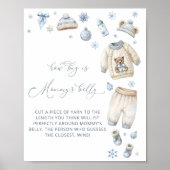 ベビーの外の寒さママのおなか大きい ポスター (正面)