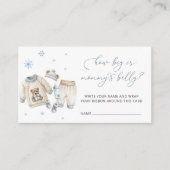 ベビーの外の寒さママの腹の大きさ エンクロージャーカード (正面)