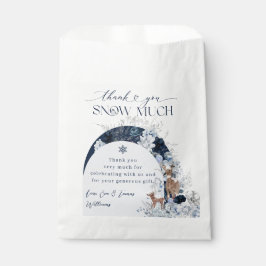 ベビーの外の寒さ冬のフローラ鹿の赤ちゃんシャワー フェイバーバッグ