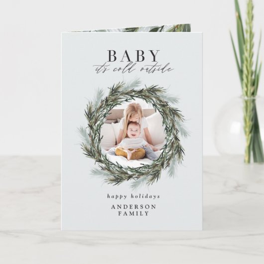 ベビーの外は寒い カード (正面)