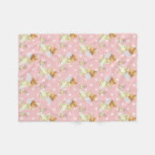 ベビーの天使の女の子のフリースブランケットNumber 2 フリースブランケット (正面(横))