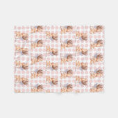 ベビーの天使の女の子のフリース第3 フリースブランケット (正面(横))