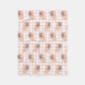 ベビーの天使の女の子のフリース第3 フリースブランケット (正面)