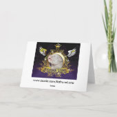 ベビーの天使の翼が神の手で眠る カード (裏面)