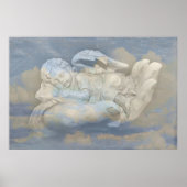 ベビーの天使の翼が神の手で眠る ポスター (正面)