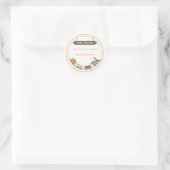 ベビーの好意ステッカー – 電車 ラウンドシール (バッグ)