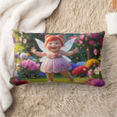 ベビーの妖精がそれを愛で振りかける ランバークッション (ブランケット)