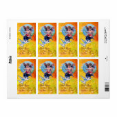 ベビーの妖精で鳩がキラキラと黄色 ラベル (フルシート)