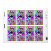 ベビーの妖精で鳩のピンクの紫の金ゴールド ラベル (フルシート)