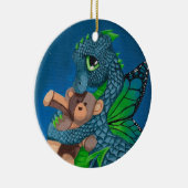 ベビーの妖精のドラゴンのおもしろいのオーナメント セラミックオーナメント (右)
