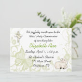 ベビーの子ヒツジの宗教招待状 招待状 (スタンド正面)