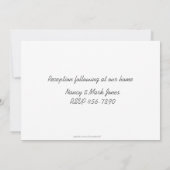 ベビーの子ヒツジの宗教招待状 招待状 (裏面)