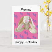 ベビーの子供からのミイラのミイラのmamのバースデー・カード カード (黄色い花)