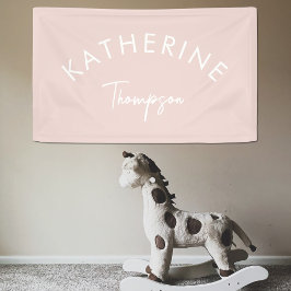 ベビーの子供部屋ベビー名キッズルームウォールデコール 横断幕