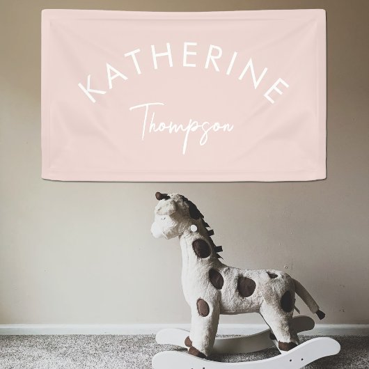 ベビーの子供部屋ベビー名キッズルームウォールデコール 横断幕