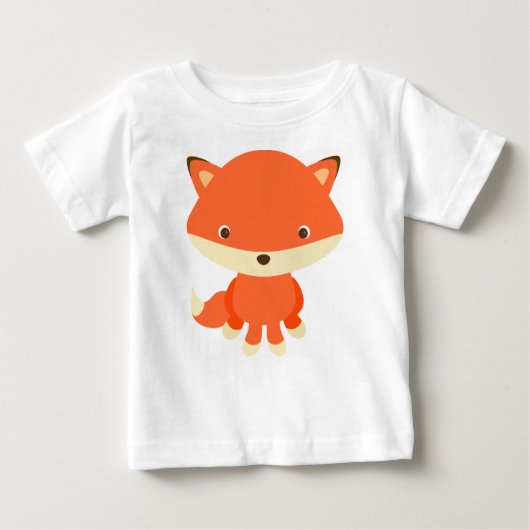 ベビーの孤のかわいいTシャツ ベビーTシャツ (正面)