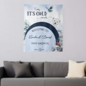 ベビーの寒さ熊の冬の赤モダンちゃんシャワー タペストリー