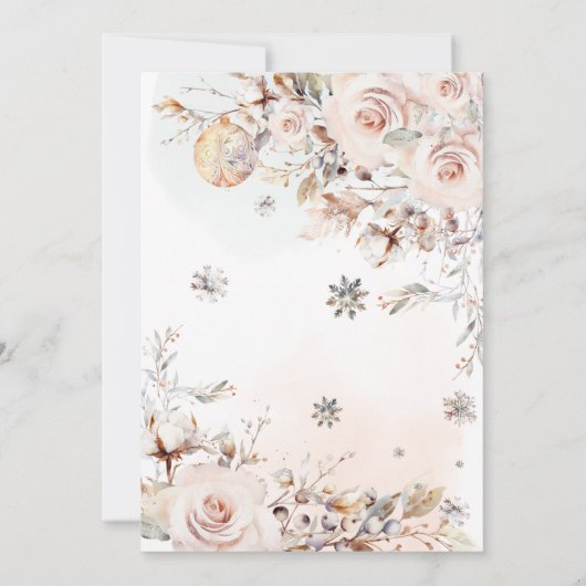 ベビーの小さな赤メリーちゃんシャワー赤ちゃんシャワー 招待状 (裏面)