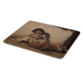 ベビーの少女(貧しい通りの子ども) カッティングボード (角)