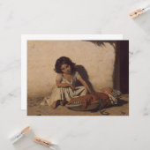 ベビーの少女(貧しい通りの子ども) カード (正面/裏面インサイチュ)