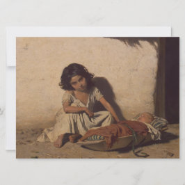 ベビーの少女(貧しい通りの子ども) カード