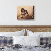 ベビーの少女(貧しい通りの子ども) キャンバスプリント (インサイチュ (寝室))