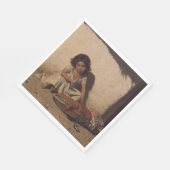 ベビーの少女(貧しい通りの子ども) スタンダードランチョンナプキン (角)